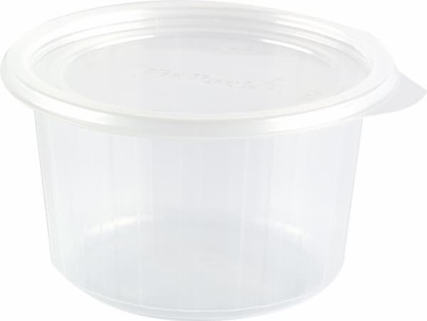 Duni - Matförvaringsbehållare - 300 ml - rund - engångsvara (paket om 50)