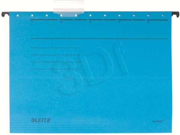 LEITZ ALPHA hengemappe, A4, åpen på siden, blå - for markedet: D / L / A / CH - 25 stk (1985-00-35)