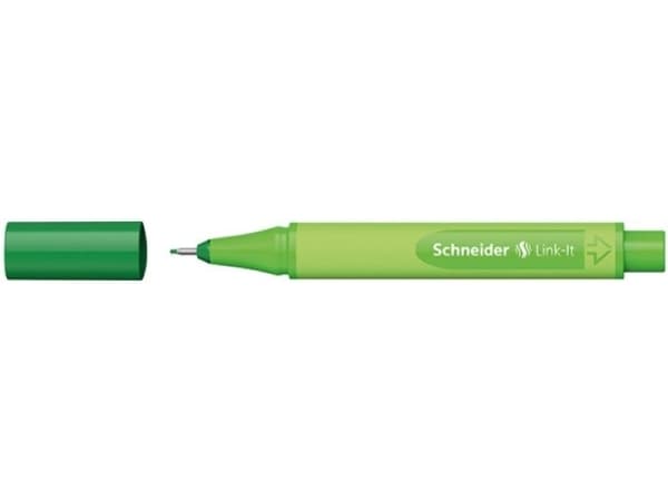 Schneider Schreibgeräte Link-It, Sort, Grønn, Plast, Trekant, Blackforest-green, Fiber