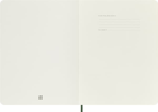 Moleskine Classic, Monokromatiskt, Grön, 192 ark, 70 g/m ^, Linjerat papper, Inbunden