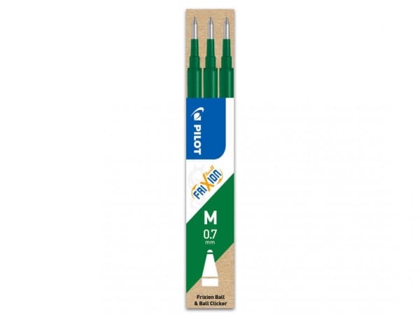 Pilot Frixion Clicker 0,7 repfil grön (3 st.)