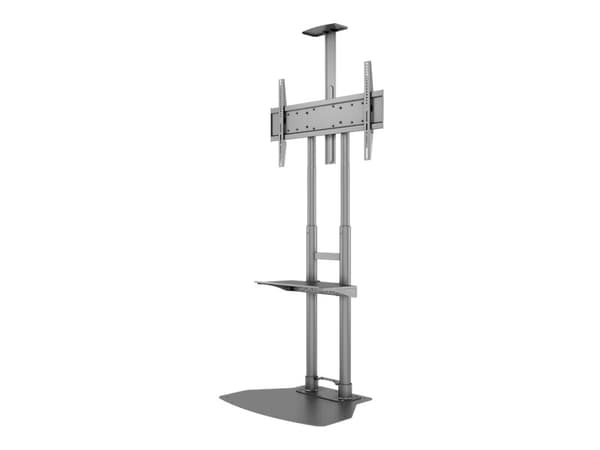 Multibrackets M Public Floorbase Basic 180 incl shelf & cameraholder - Vogn - for videokonferansesystem - svart - skjermstørrelse: 55"-80" - plasseri