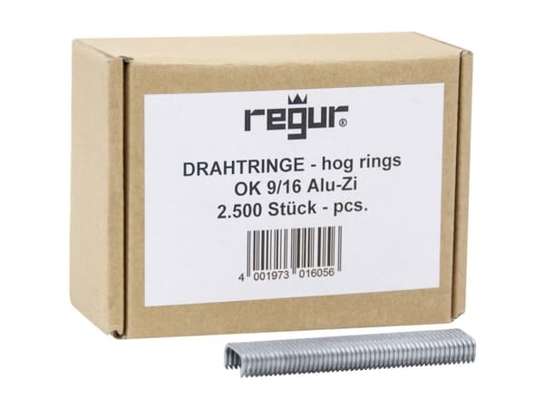 Regur OK 9/16 öljynauha alu-zinkki Regur 60725 2500 kpl
