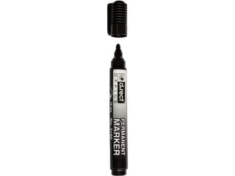 D.Rect Permanent marker with round tip 2160 Black - WIKR-941903