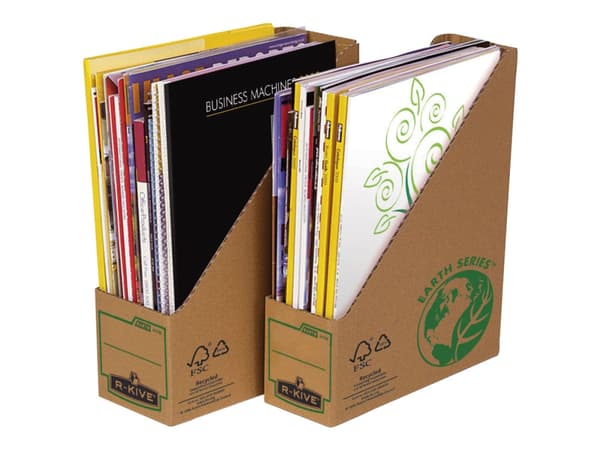 Fellowes R-Kive EARTH arkivfil, brun laget av 100 % resirkulert papp, for DIN A4-format (4470001)