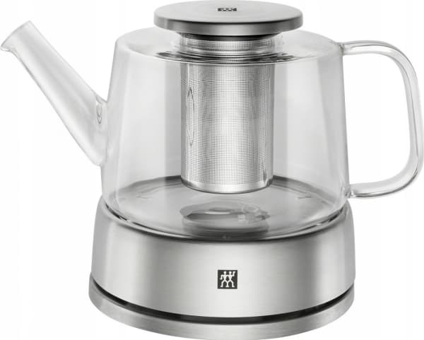 ZWILLING SORRENTO, Yksi teekannu, 800 ml, Ruostumaton teräs, Läpinäkyvä, Lasi, Silikoni, Ruostumaton teräs, Haudutussuodatin, Ruostumaton teräs