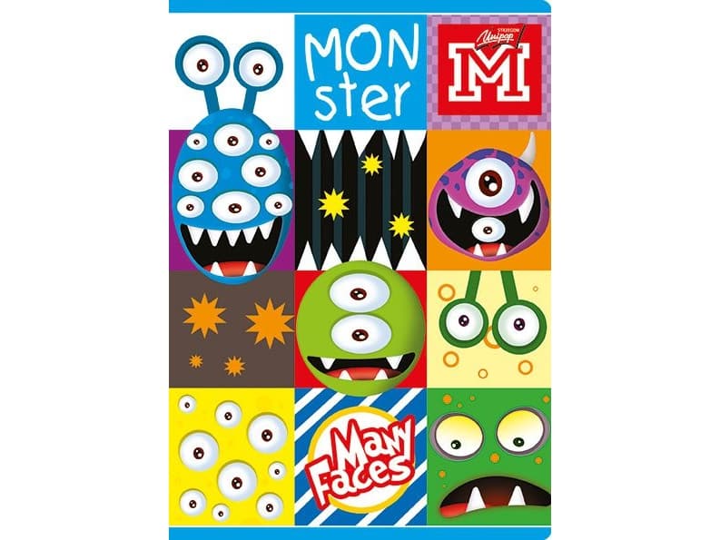 St. Majewski Notebook with laminated cover, A5, 32 sheets, two-colored line