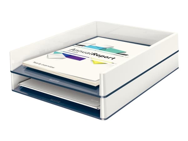 Leitz WOW Dual Colour - Brevfack - för ANSI A (Letter) (216 x 279 mm), A4 (210 x 297 mm), C4 (229 x 324 mm), Folio (216 x 330 mm) - vit