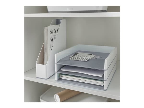 Leitz WOW Dual Colour - Brevfack - för ANSI A (Letter) (216 x 279 mm), A4 (210 x 297 mm), C4 (229 x 324 mm), Folio (216 x 330 mm) - vit