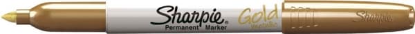 Sharpie 1891062, guld, projektilspets, vit, polykarbonat (PC), fin, 1,4 mm