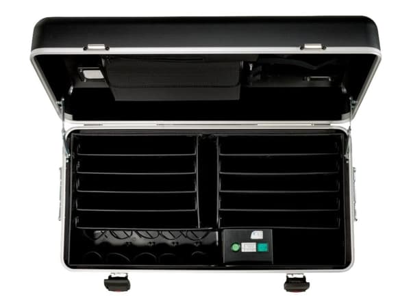 Parat Case N10, Multimediakärry, Musta, Akryylinitriilibutadieenistyreeni (ABS), Alumiini, Vaahto, Kannettava tietokone, 39,6 cm (15.6"), 2 laatikko(