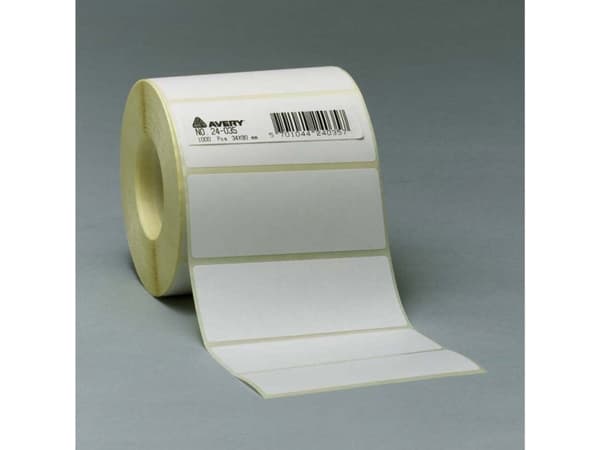 Avery - Hvid - 25 x 50 mm 1000 stk. (1 rulle(r) x 1000) etiketter för flera ändamål