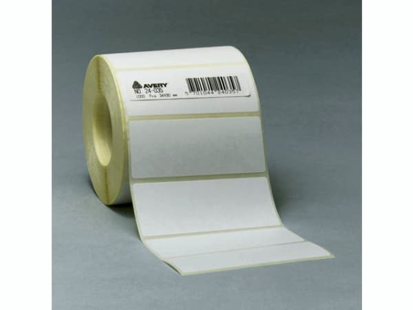 Avery - Hvid - 25 x 50 mm 1000 stk. (1 rulle(r) x 1000) etiketter för flera ändamål
