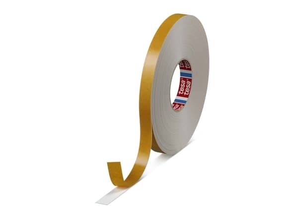 Dobbeltklæbende tape, TESA Double sided 19 mm x 25.00 m, samlet tykkelse 1100 µm kernediameter: 76 m - (16 stk.)