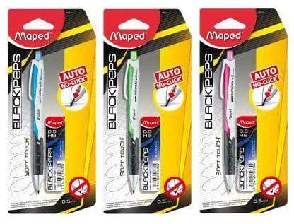 Maped 559511, Sort, Blå, Hvit, Sort, HB, 0,5 mm