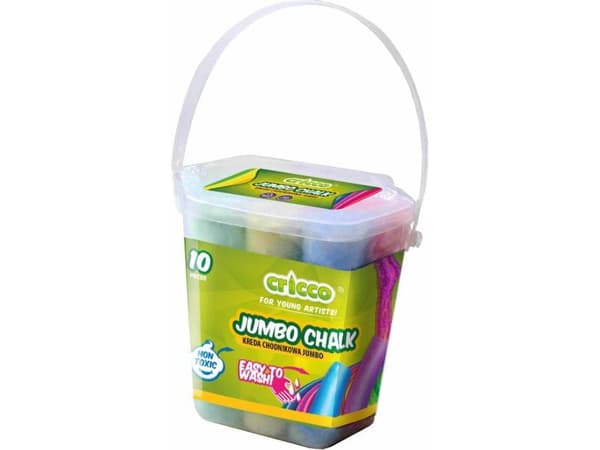Cricco Farget kritt Jumbobøtte 10 stk CRICCO