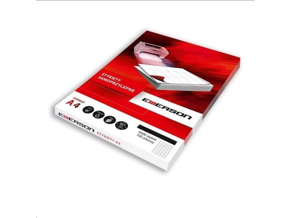 Emerson EMERSON LABEL 48,5X16,9 100 varer 001 LABEL - eta4485x169w