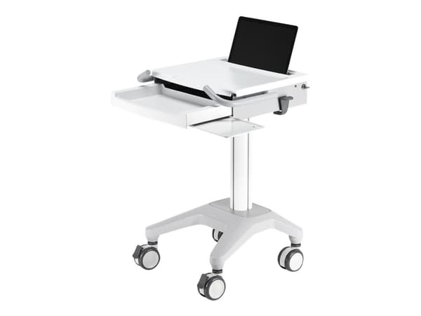 Neomounts MED-M200 - Vogn - for notebook / tastatur / mus - medisinsk - hvit - skjermstørrelse: 10"-17"