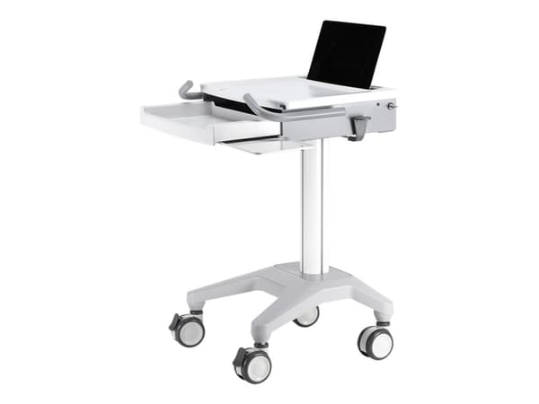 Neomounts MED-M200 - Vogn - for notebook / tastatur / mus - medisinsk - hvit - skjermstørrelse: 10"-17"