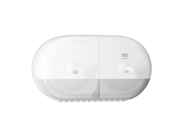 Annostelija Tork SmartOne® Twin Mini T9, 682000, til toiletpapir, hvid
