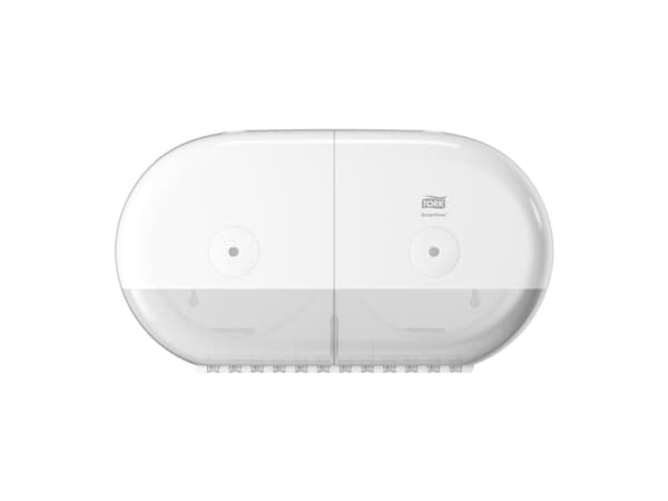 Annostelija Tork SmartOne® Twin Mini T9, 682000, til toiletpapir, hvid