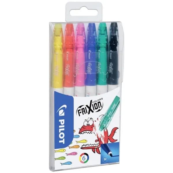 Pilot FriXion Colors - Markering - blandfärger - 2.5 mm - med radergummi (paket om 6)
