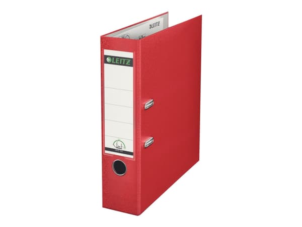 Brevordner Leitz 180° PP A4 80mm rød - (10 stk.)