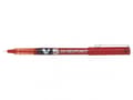 Miniatyrbilde 4 av 5: Pilot Hi-Tecpoint V5 - Rulleballpenn - rød - 0.5 mm - ekstra fin