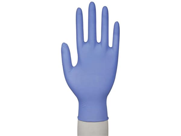 Abena HospiCare - Käsineet - kertakäyttöinen materiaali - koko: 7-8 - M - nitriilikumi - sininen (150 kpl pakkaus)