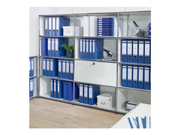 Brevordner Leitz 180° PP A4 80mm blå - (10 stk.)