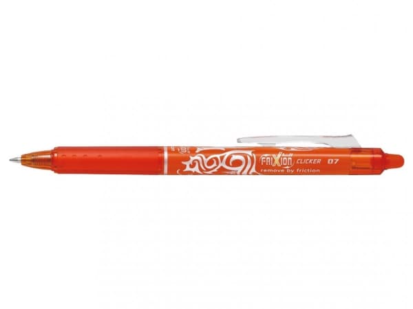 Pilot FriXion Clicker orange medium 0,7 mm - (12 stk.)