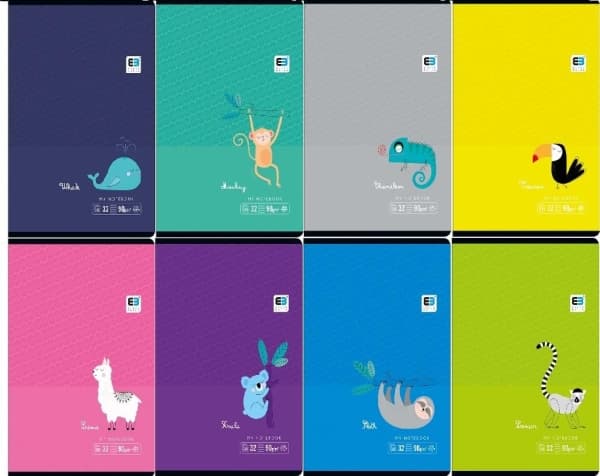 Interdruk Notebook A5/32K B&B Tropical color line (10 pcs) (295326)