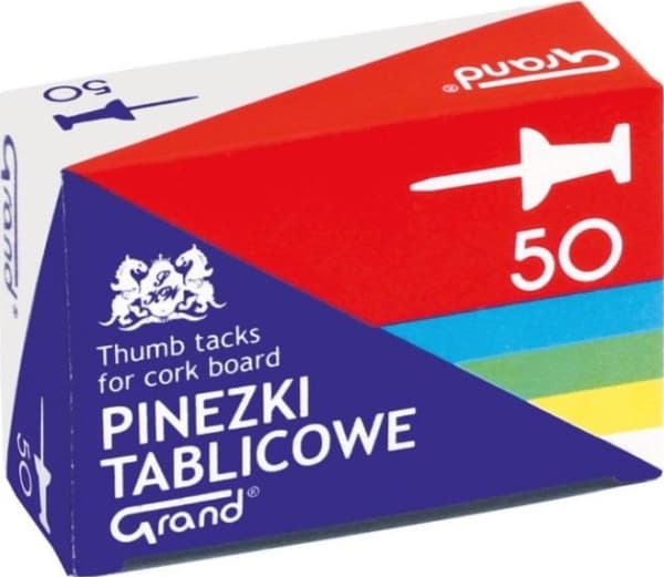 Grand Pinezki tablicowe 50szt GRAND