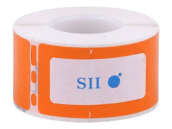 Seiko Instruments SLP-1OLB - Orange - 28 x 89 mm 130 etikett (er) (1 rulle/rullar x 130) adresslappar - för Smart Label Printer 440, 440 Office Admin