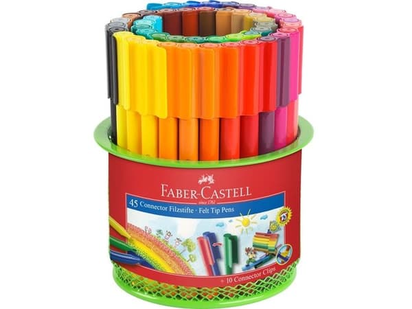 Faber-Castell GRIP - Markør - vannbasert matfargeblekk - pakke av 10
