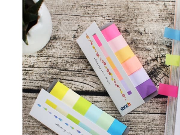 Indeksfaner Papir 6st 45x15 30 Blad Assorterat Summer