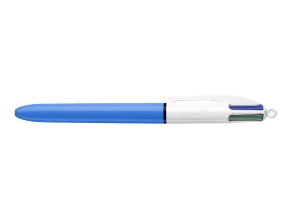BIC 4 Colours Grip - 4 färgers kulspetspenna - svart, röd, blå, grön - 1 mm - medel - indragbar - 1stk