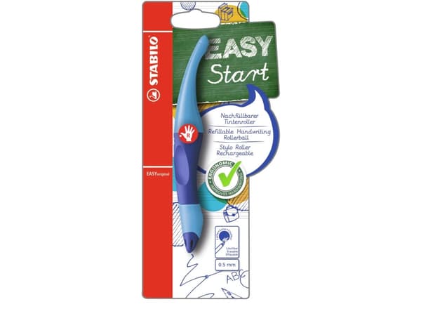 STABILO EASYoriginal, Stiftpenna, Blå, Blå, 0,5 mm, Medium, Högerhänt