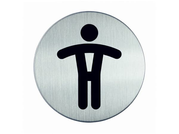 Piktogrammi Kestävä, WC herre, rund