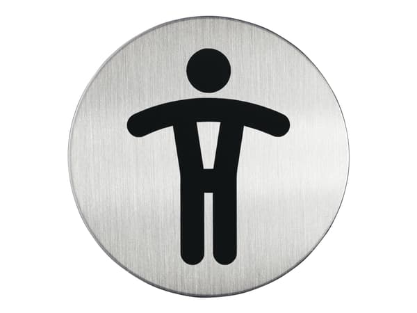 Piktogrammi Kestävä, WC herre, rund