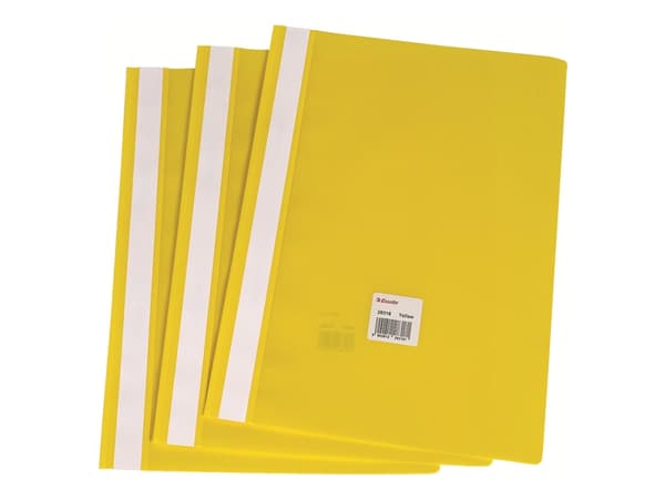 Esselte - Rapportfil - for A4 - kapasitet: 160 ark - gul (en pakke 25)