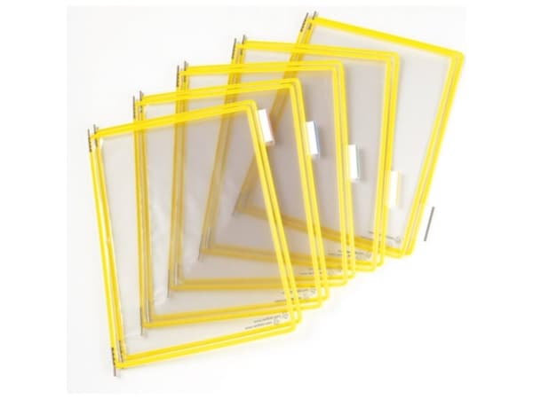 Displaylommer Tarifold gul A4 10stk/pak - (10 stk.)
