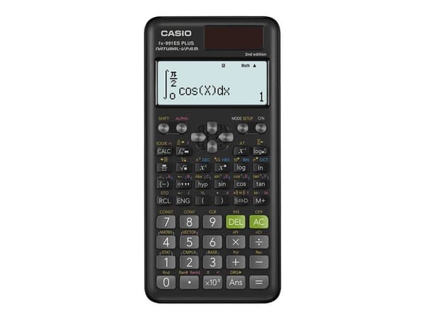 Casio FX-991ES Plus 2nd edition - Vitenskapelig kalkulator - solpanel, batteri