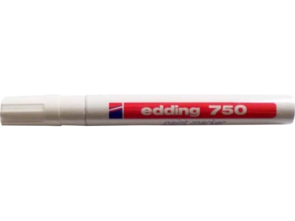 edding 750 paint - Markør - permanent - hvit - fargeblekk - 2-4 mm