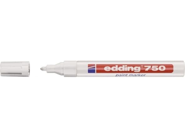 edding 750 paint - Markør - permanent - hvit - fargeblekk - 2-4 mm
