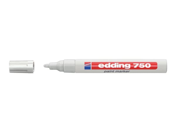 edding 750 paint - Markør - permanent - hvit - fargeblekk - 2-4 mm