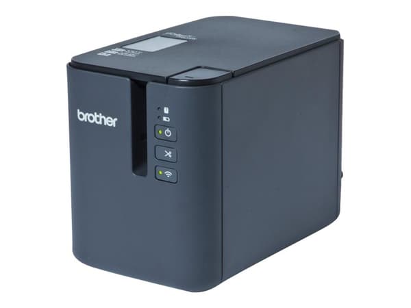Brother P-Touch PT-P950NW - Etikettskriver - termotransfer - Rull (3,6 cm) - 360 x 720 dpi - inntil 80 mm/sek - USB 2.0, LAN, Wi-Fi(n), USB-vert - ku Sort