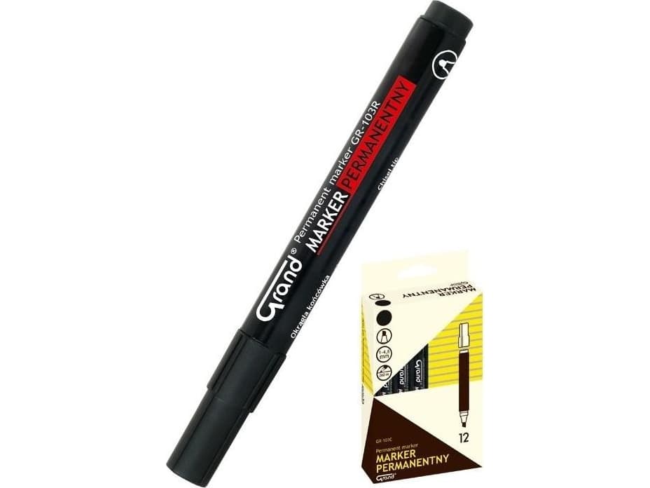 Grand Marker permanent GR-103C black (12 pcs) GRAND