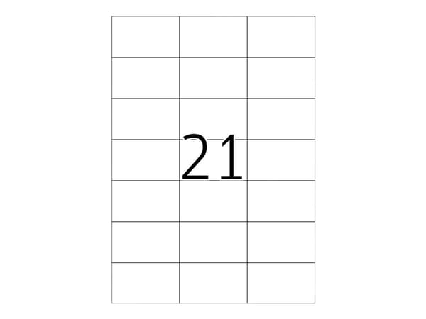 HERMA Premium - Papper - matt - permanent självhäftande - vit - 70 x 42.3 mm 2100 etikett (er) (100 ark x 21) laminerade etiketter