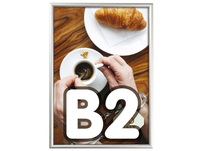 Snapramme Agenda 70x50mm Twin Light 25mm aluramme til væg